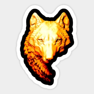 Wolf Head Sticker